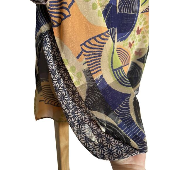 Scotch & Soda Abstract Colorful Pattern Blouse Size 2 - Picture 3 of 10